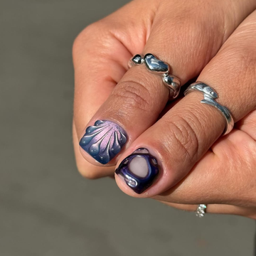 Cosmic Candy Pink Chrome Press-On Nails – main view