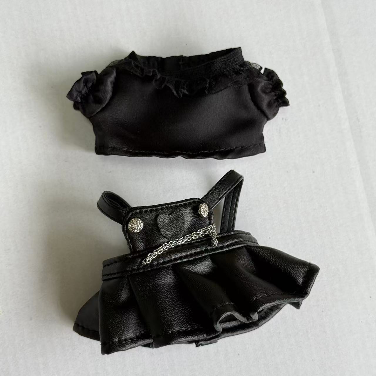 Black Lace Leather Suit