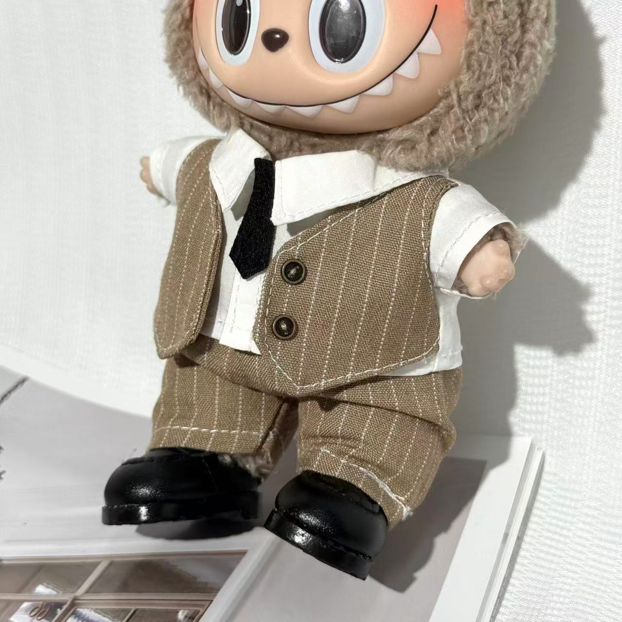 Brown Striped Suit