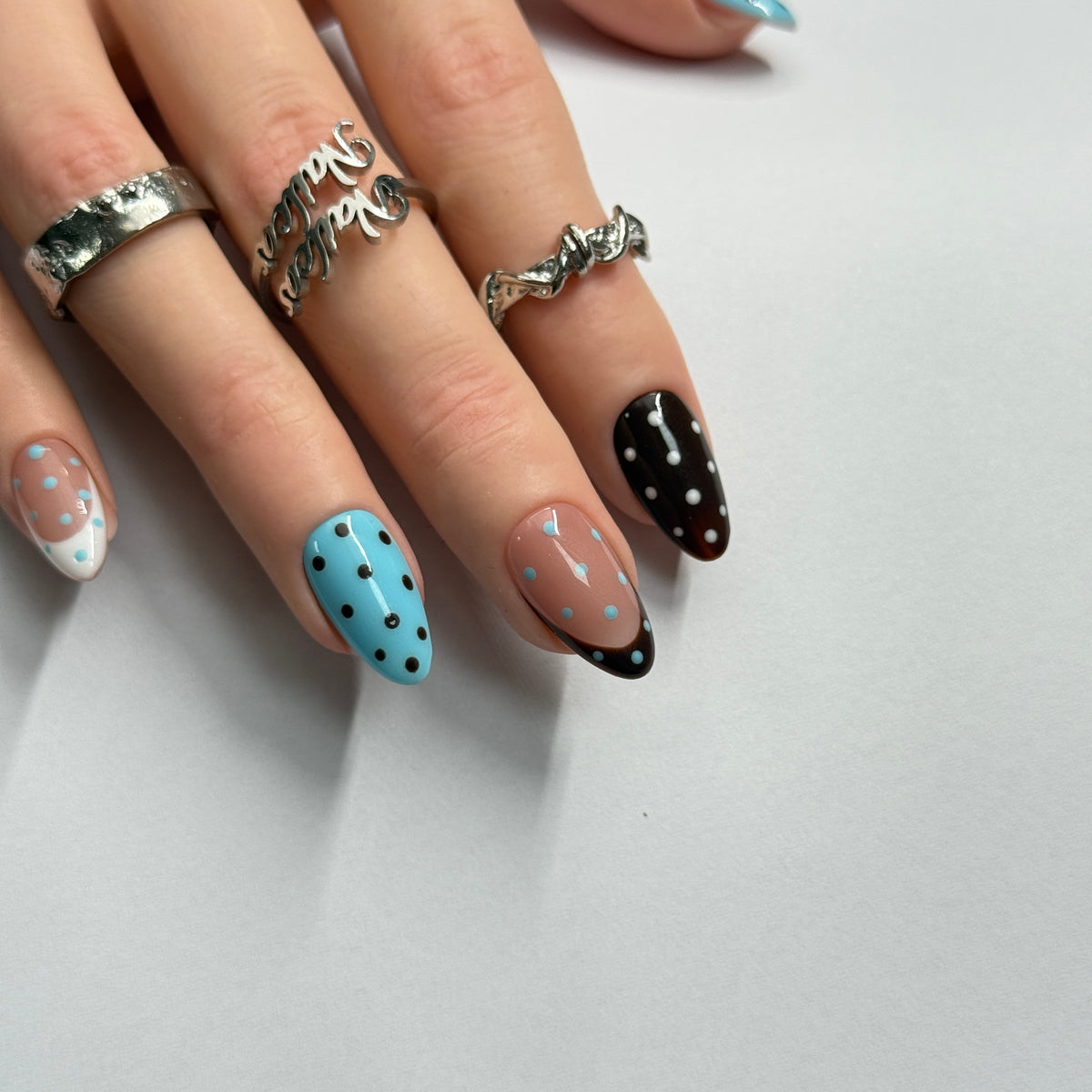 Blue Brown Dot