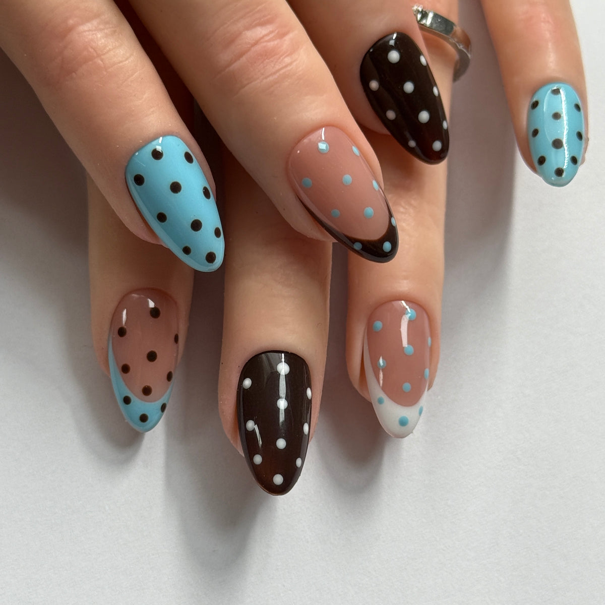 Blue Brown Dot