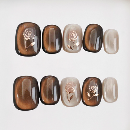 Autumn Rose Squoval Cat Eye