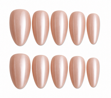 No.316 round glazed press on nails by Kakakoo product photo