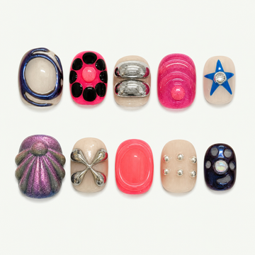 Cosmic Candy Pink Chrome Press-On Nails - NS0077
