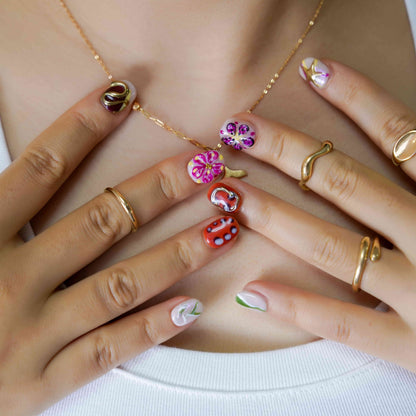 Bloom Funk Colorful Chrome Press-On Nails – view 2