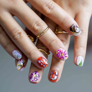 Bloom Funk Colorful Chrome Press-On Nails – view 3