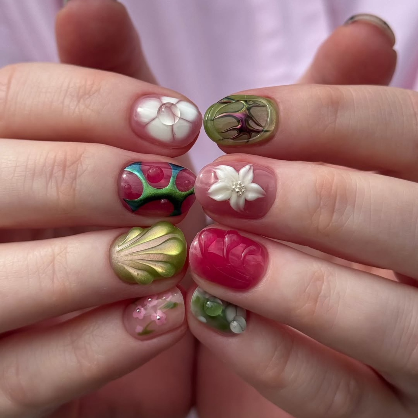Botanical Relic Sculpted Press-On Nails – view 2