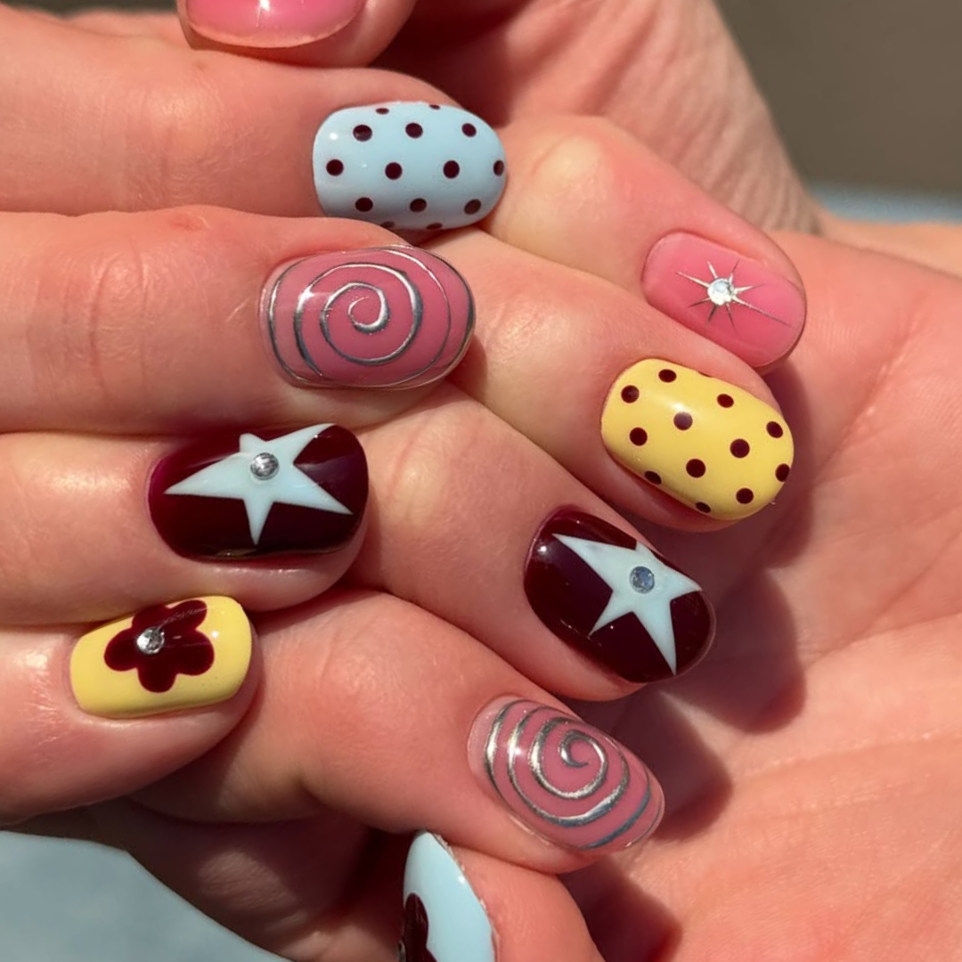 Candy Carnival Star Press-On Nails – view 2