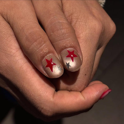 Cherry Pop Star Polka-Dot Press-On Nails – view 2