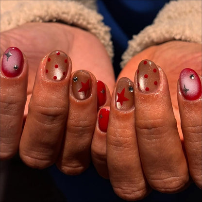 Cherry Pop Star Polka-Dot Press-On Nails – view 6