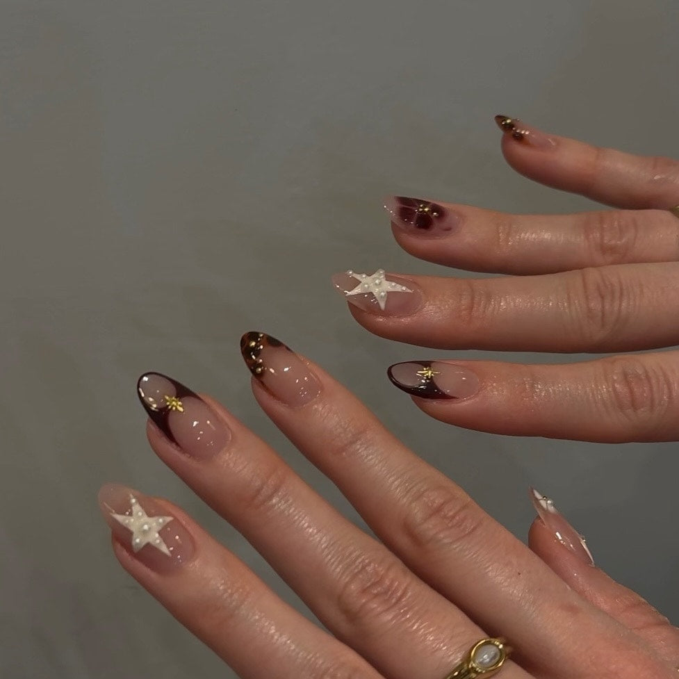 Coastal Bloom Nude French Press-On Nails – view 2