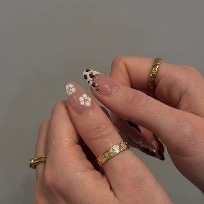 Coastal Bloom Nude French Press-On Nails – view 4