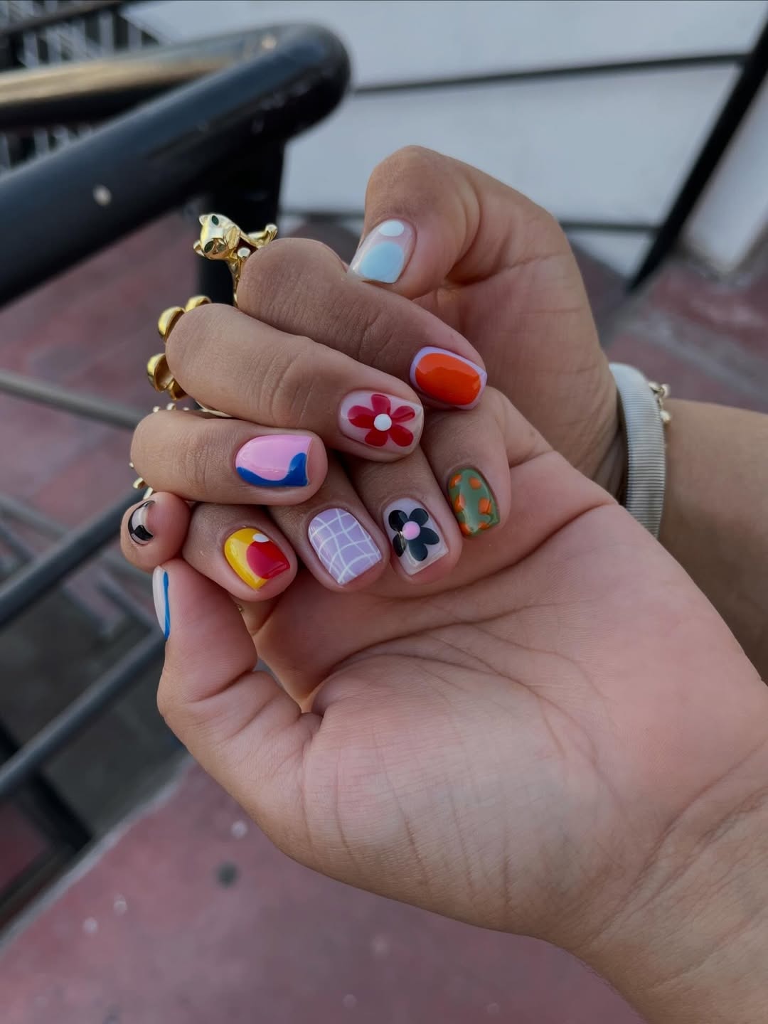 Flower Market Color-Block Press-On Nails – view 6