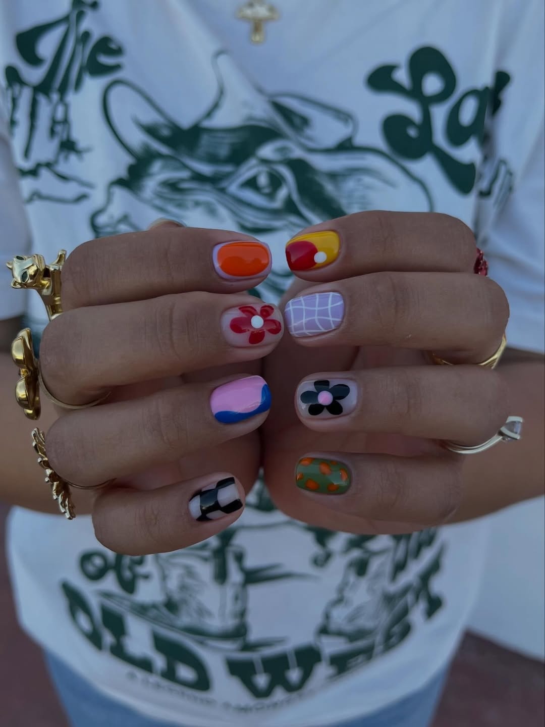 Flower Market Color-Block Press-On Nails – view 7