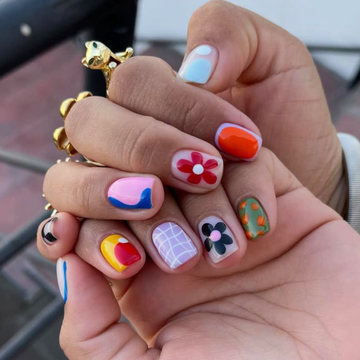 Flower Market Color-Block Press-On Nails – view 8