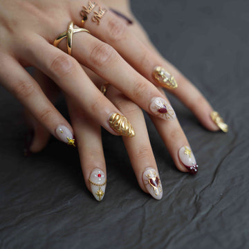 Golden Era Celestial Press-On Nails – main view