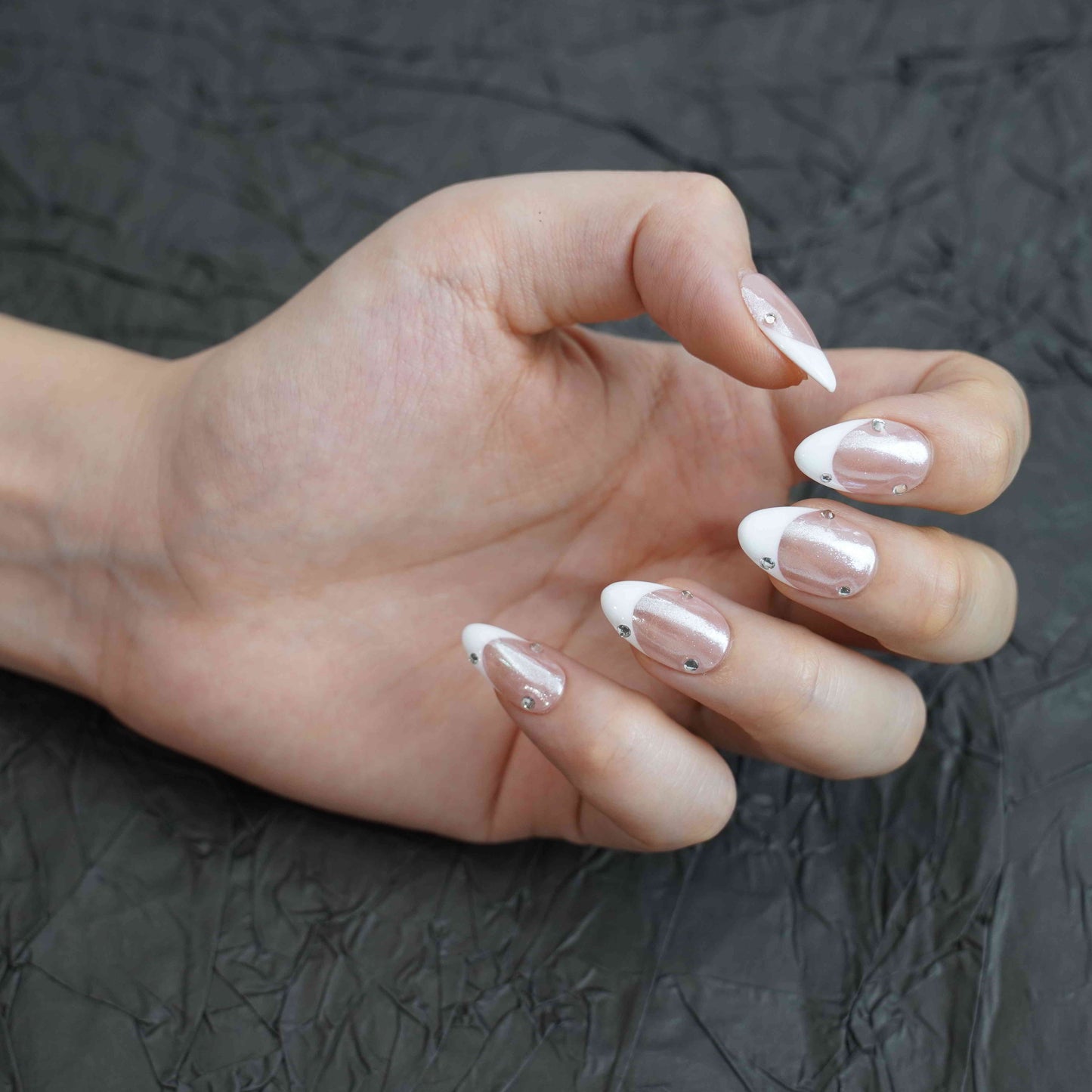 Pearl French Chrome Press-On Nails – view 10