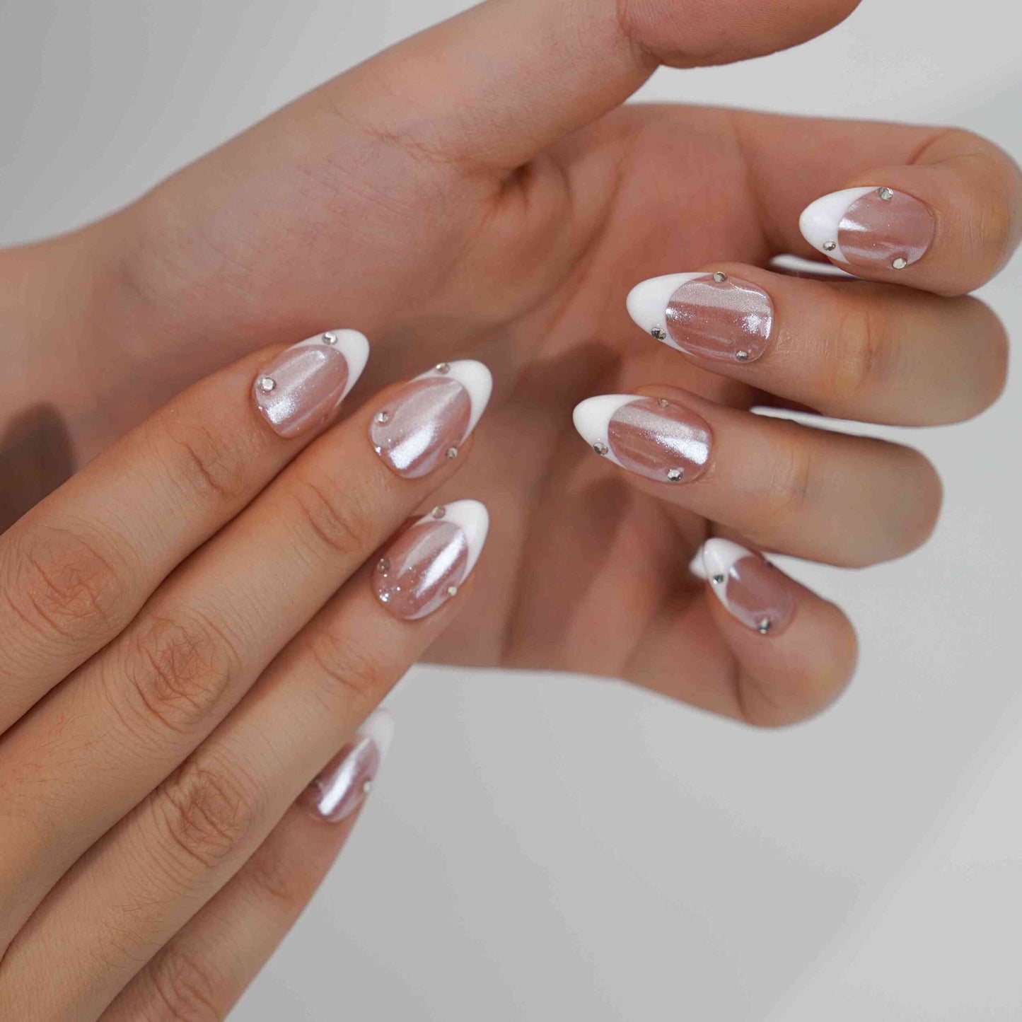 Pearl French Chrome Press-On Nails – view 14