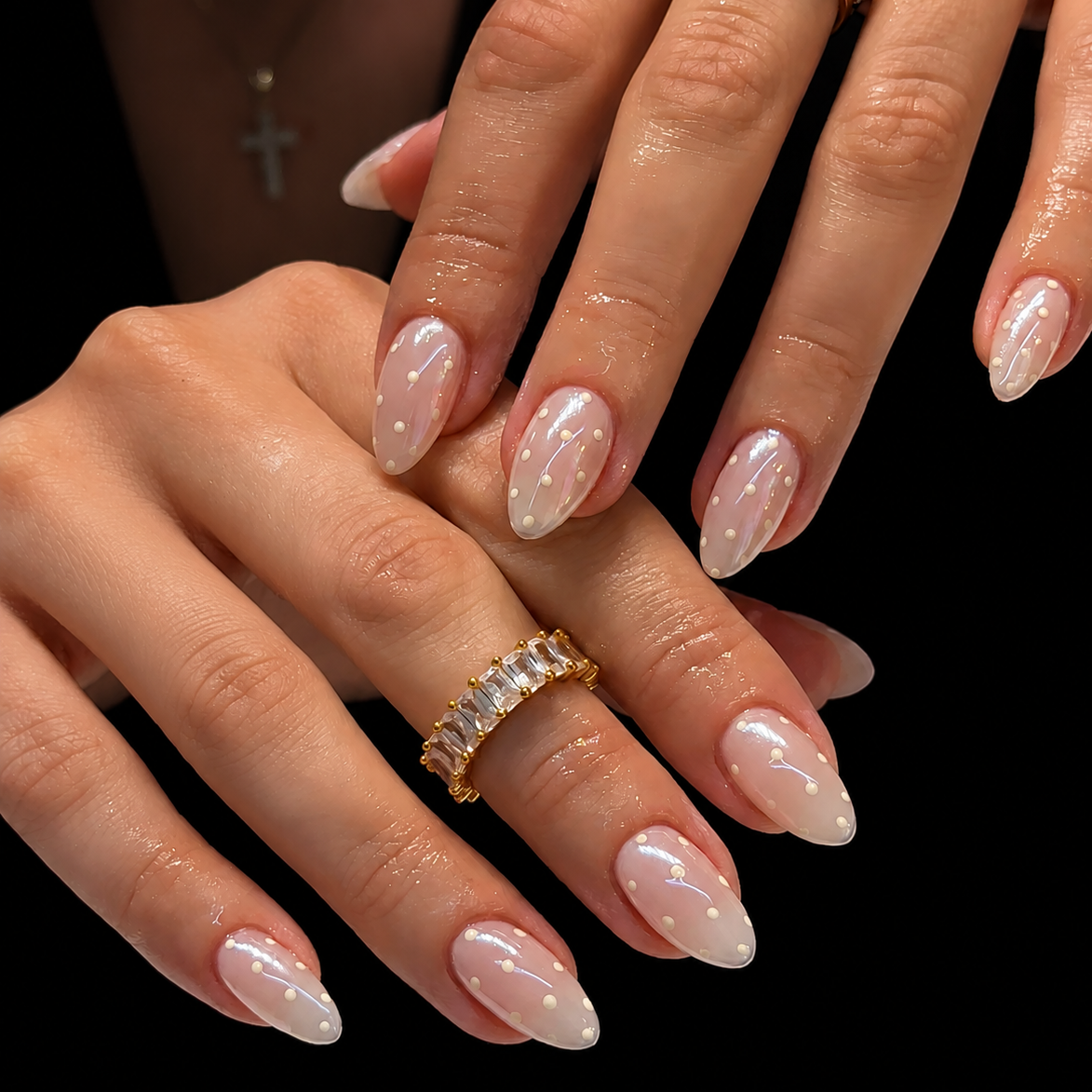 Pearl Veil Pink French Press-On Nails – view 3