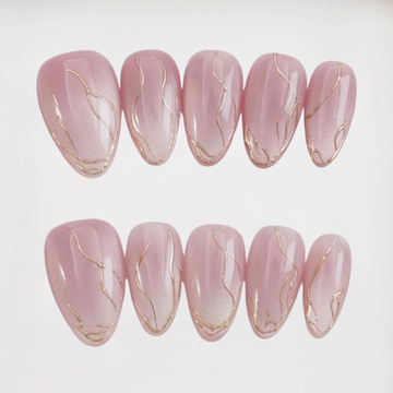 Rose Vein Short Almond Cat Eye