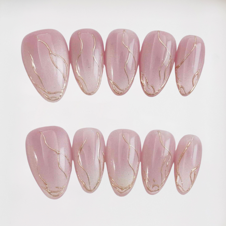 Rose Vein Short Almond Cat Eye